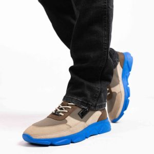 Ab Lifestyle Runner 2 Heren Taupe/Blauw