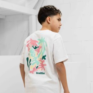 Ballin Amsterdam Abstract Sea Creatures T-Shirt Kids Wit