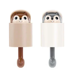 Eekhoorn Muurhaakje - Set van 4