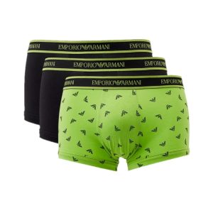 EA7 Emporio Armani Boxershorts 3-Pack Zwart/Groen