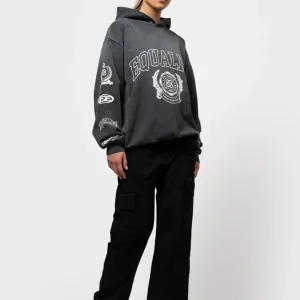 Equalité College Hoodie Dames Donkergrijs