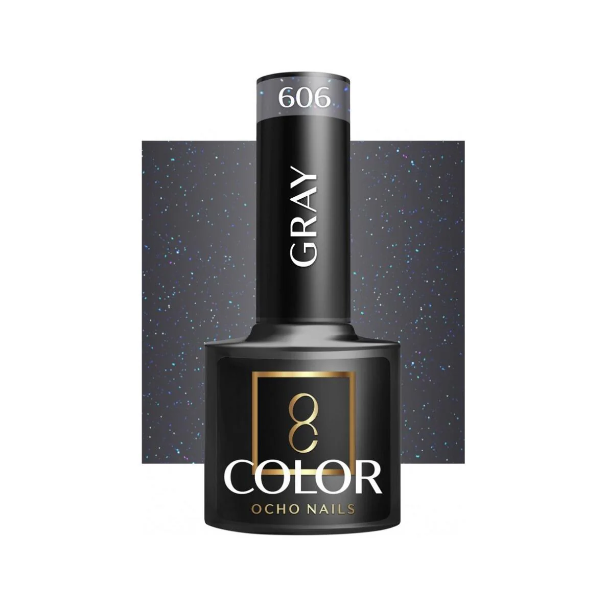 Ocho Nails grijze hybride nagellak 606 Gellak 5 g - Natuursteen-grijs - Professionele gel polish met langdurige glans - Afbeelding 2