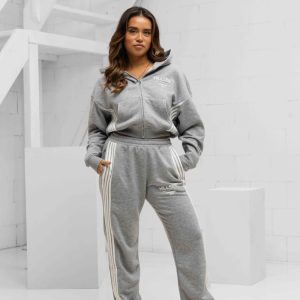 Hillside Stripe Trainingspak Dames Grijs