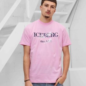 Iceberg 5D F010 Jersey T-Shirt Heren Roze