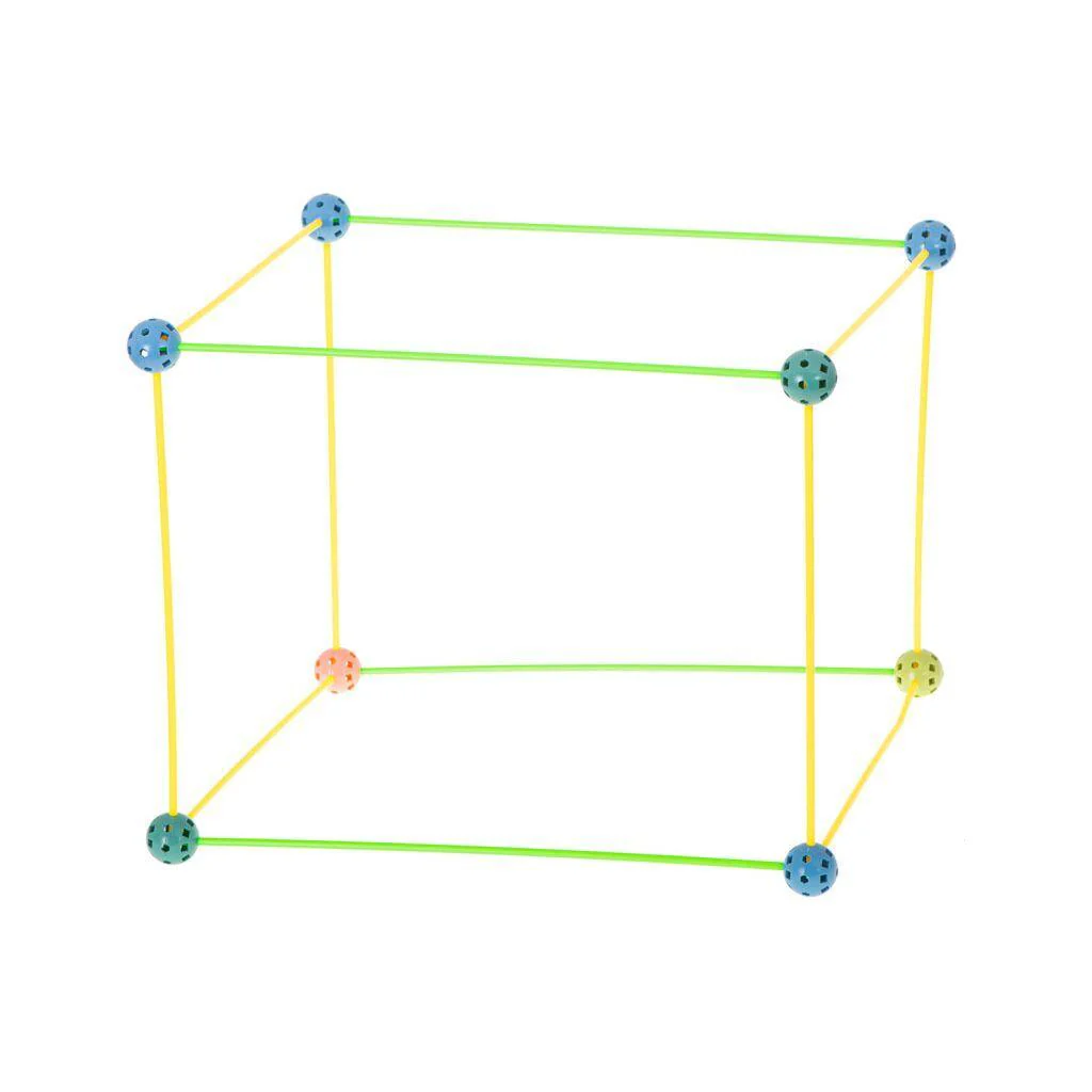 Geometrische Constructie XXL Set 480-delig – Bouwrietjes met Verbindingsstukken – Educatief STEM Speelgoed voor Kinderen – Inclusief Opbergbox - Afbeelding 5