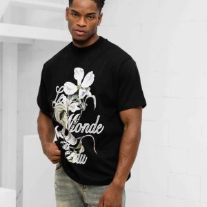 Le Monde Perdu Cornus Florida T-Shirt Heren Zwart