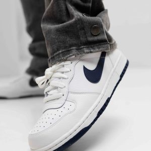 Nike Big Low Sneakers Heren Wit/Donkerblauw