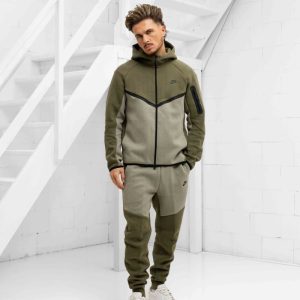 Nike Tech Fleece Trainingspak Heren Groen