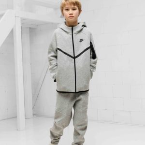 Nike Tech Fleece Trainingspak Kids Grijs
