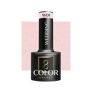 Ocho Nails W01 Professionele Hybride Bruidsnagellak - Roze UV Gellak - Wedding Nagellak 5 g