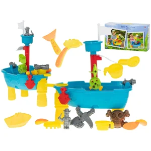 Piratenschip Zand- en Watertafel 25-delig – Speeltafel met Fontein, Accessoires & Piratenfiguren – Voor Kinderen vanaf 3 Jaar