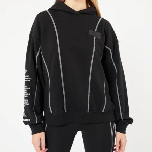 Couture Club Overlock Definition Hoodie Heren Zwart