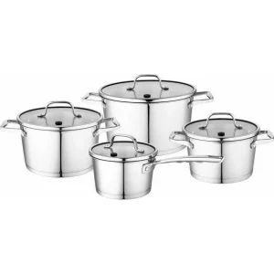 Florina Professional 8 delige pannenset RVS - geschikt voor inductie