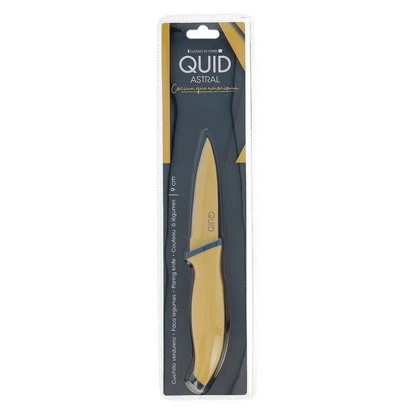 Quid Astral keukenmes 9 cm RVS geel/blauw - Afbeelding 3
